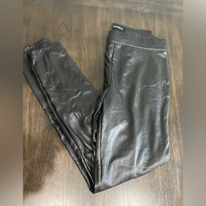 Express PU faux leather leggings